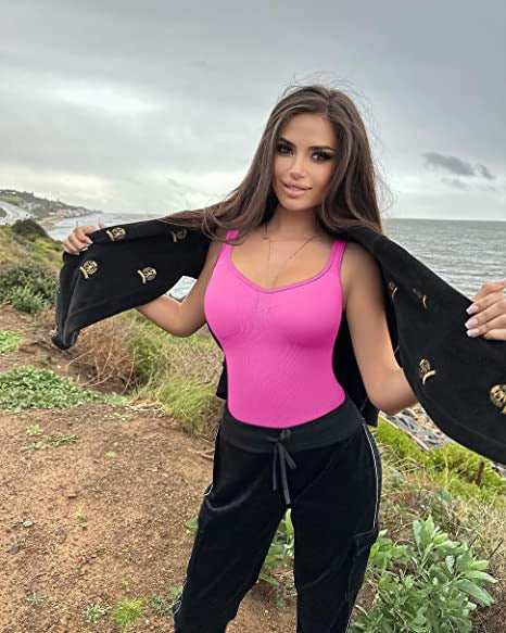 Striped Sleeveless Tank Bodysuit