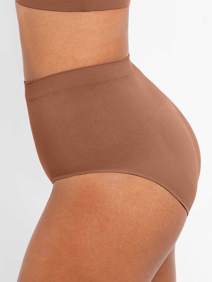 Dark Brown shapewear garment on a white background