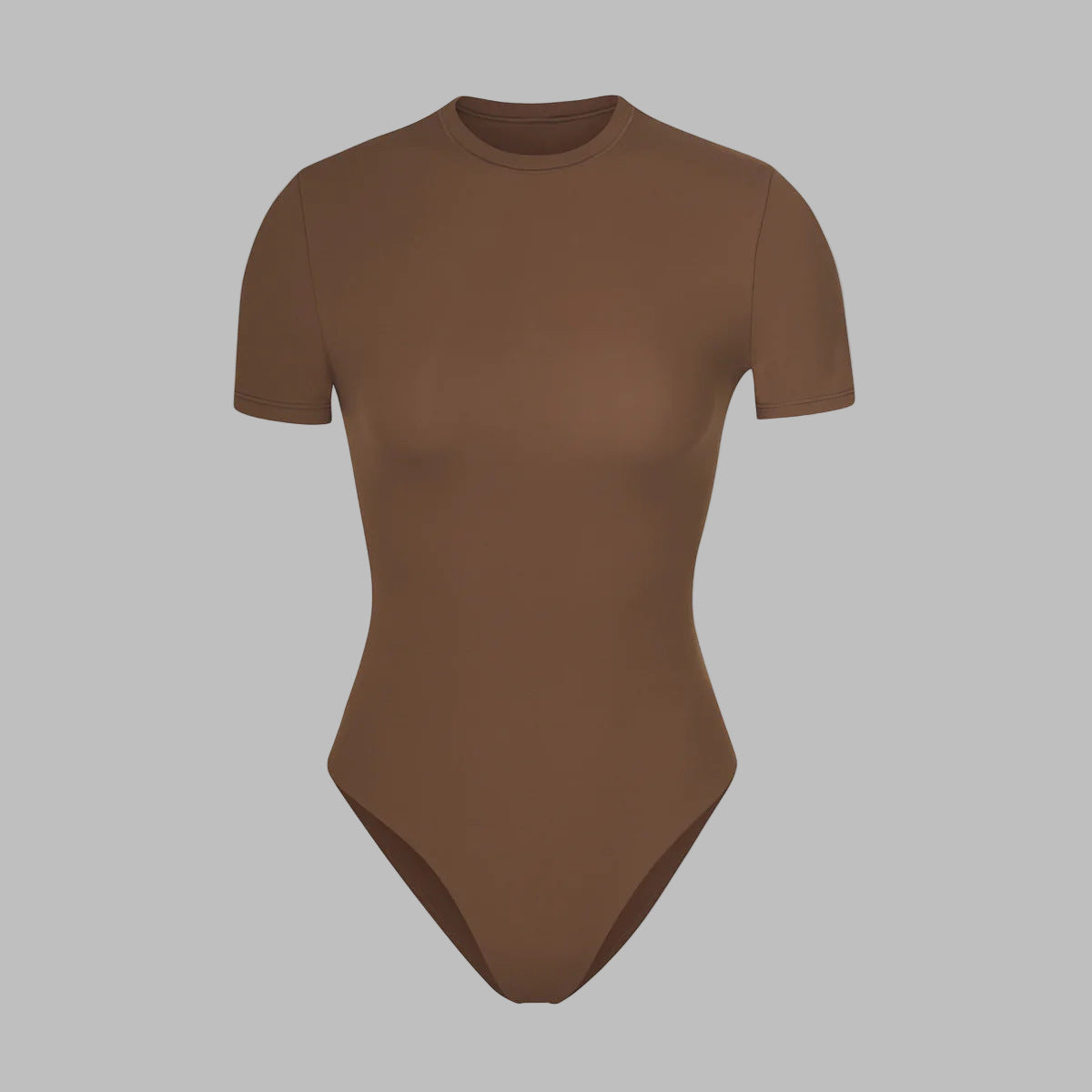 Brown bodysuit on a white background
