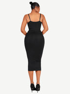 Wholesale Seamless Spaghetti Strap V-neck Maxi Shaper Dress
