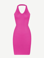 Wholesale Seamless Halter Neck Deep U Outer Wear Shaping Dress