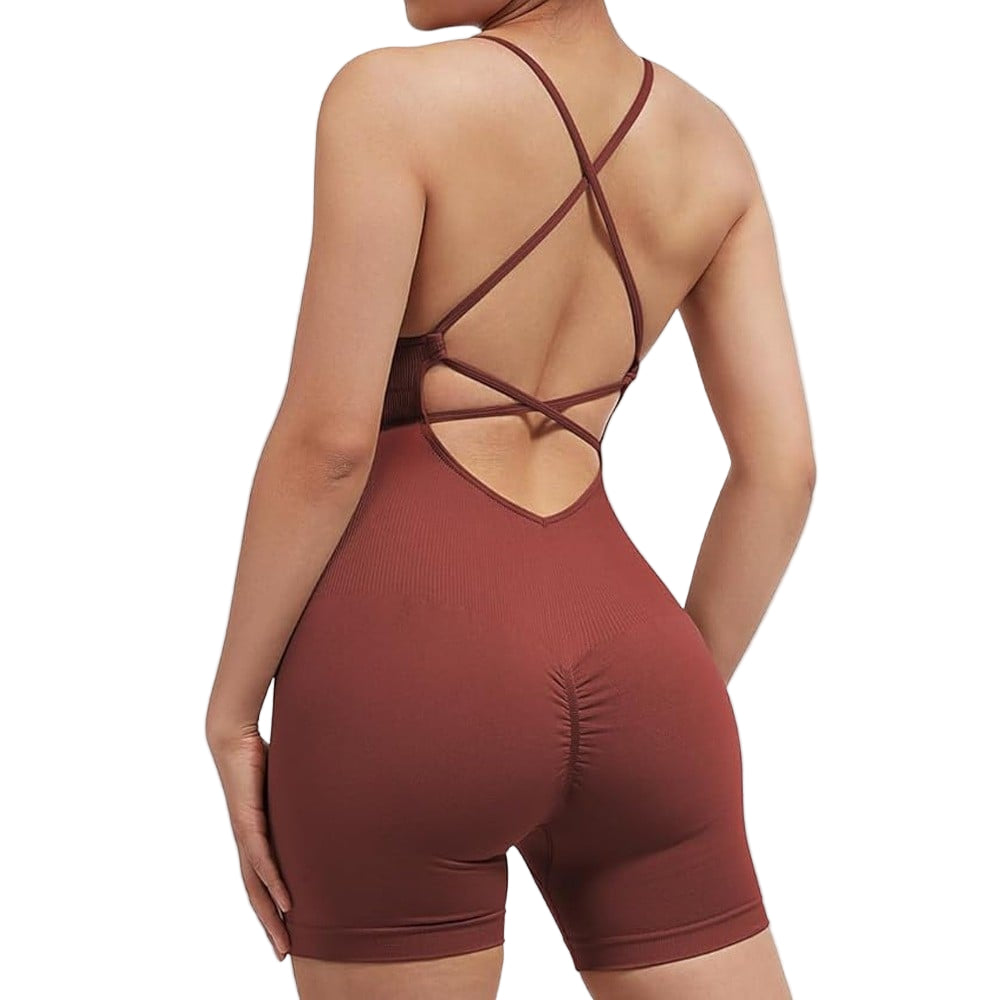 Burgundy open-back bodysuit with color swatches on a light gray background
