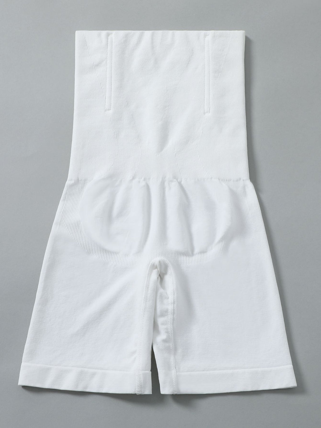 White shorts on a gray background