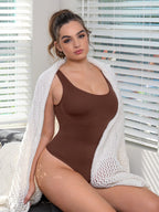 Seamless Outerwear Belly Control Thong Bodysuit
