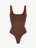 Seamless Outerwear Belly Control Thong Bodysuit