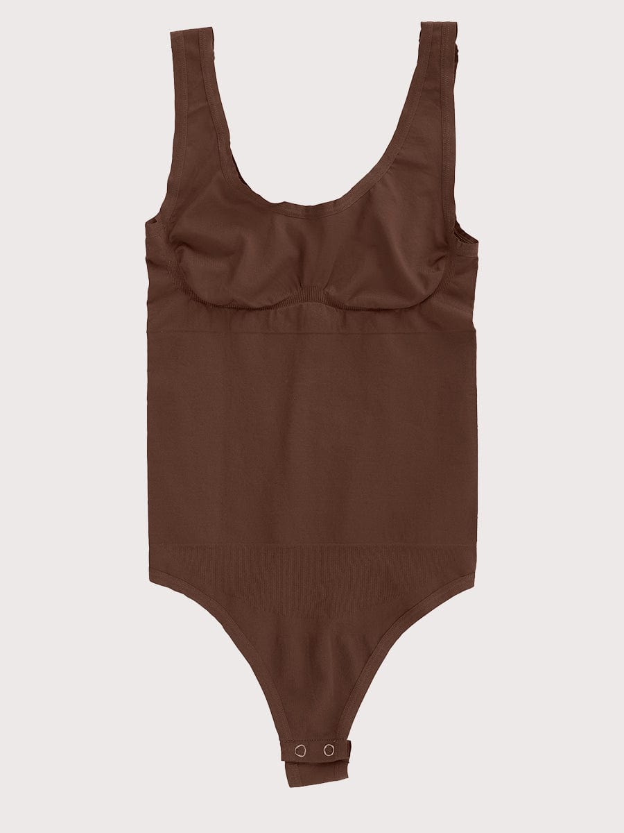 Seamless Outerwear Belly Control Thong Bodysuit