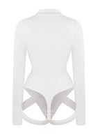 Wholesale Deep V Neck Butt Lifting Shapewear Abdomen Shaping Thong Bodysuit