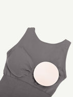 Round Neck Seamless Sexy U Back Shape Shapewear with Removable Cups