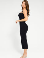 Spaghetti Strap Square Neck Long Dress