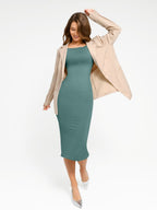 Off shoulder Short-sleeved Outerwear Dress