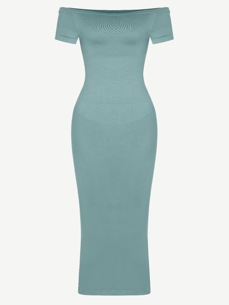 Off shoulder Short-sleeved Outerwear Dress