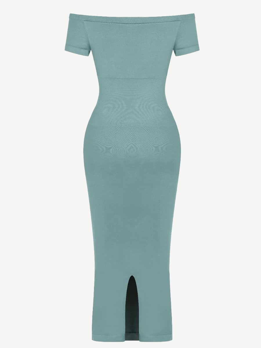Off shoulder Short-sleeved Outerwear Dress