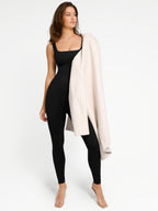 Square Neck U-Shaped Back Design Shaping Jumpsuit